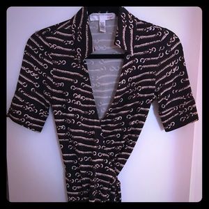DVF vintage wrap blouse!
